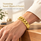 📢📢50 % DE RÉDUCTION !! ⏰Bracelet pour homme de style vietnamien couleur sable-or – Finition sablée mate et fermoir de montre💎