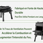 ⏳ OFFRE LIMITÉE : -50% ! 🏕️ Réchaud portable à bois de type rocket stove – 16 trous d'aération pour une circulation d'air ultra-efficace ☕