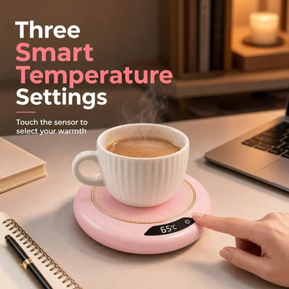 ☕ PROMO FLASH : 50% DE RÉDUCTION ! Mug à Café Électrique Chauffant Intelligent avec 3 Niveaux de Température et Arrêt Auto 8H for un Café Toujours Parfaitement Chaud au Bureau ou à la Maison ✨