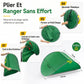 Collecteur de feuilles portable pop-up et sac à déchets réutilisable pour jardin