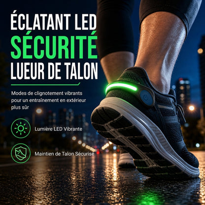 📢📢50 % DE RÉDUCTION !! ⏰Clip lumineux LED pour chaussures, lumière clignotante d'avertissement de sécurité pour la course à pied et le cyclisme nocturnes
